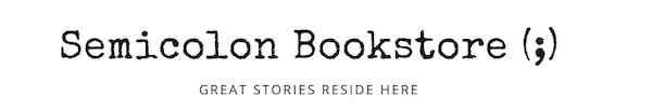  imaginative organization name concepts: semicolon book shop