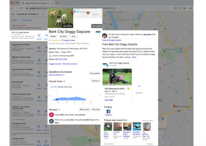 google my business optimization full listing bark city