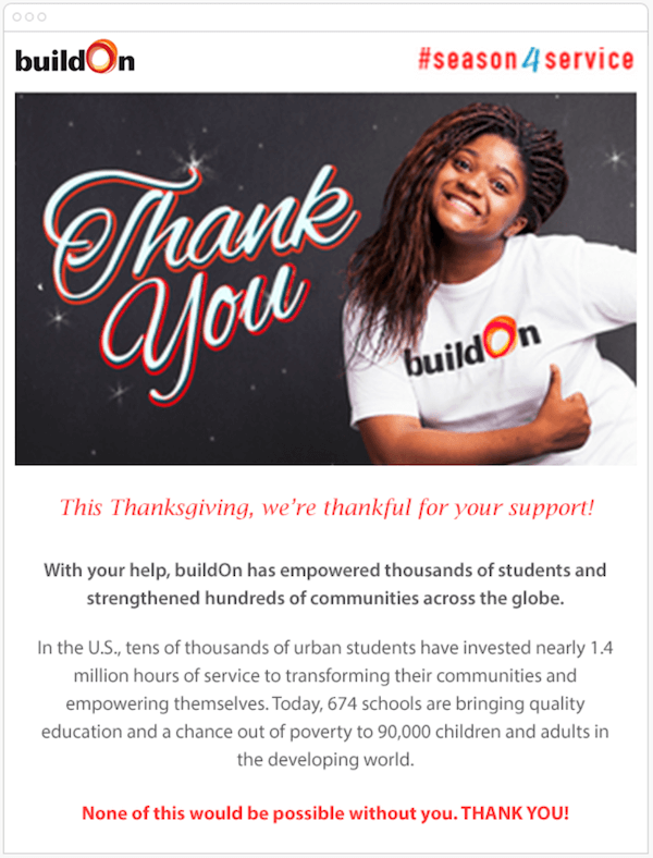 Holiday Thank You Email Message To Customers Buildon