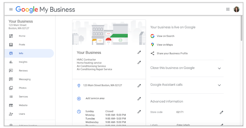 how to create and verify google my business account google my business dashboard