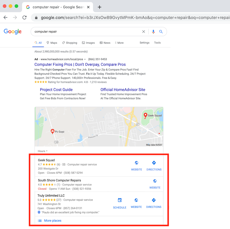 how to rank higher on google maps local 3 pack