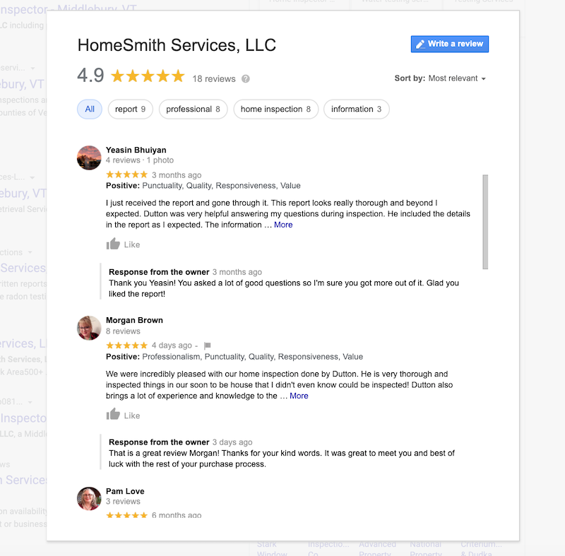 how to use google my business for seo respond to reviews