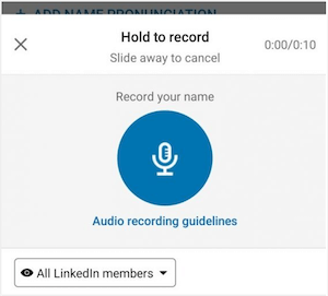 Linkedin Company Page Features Record Name
